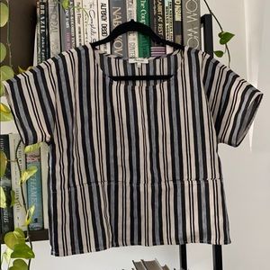 Madewell Boxy Top in Evelyn Stripe